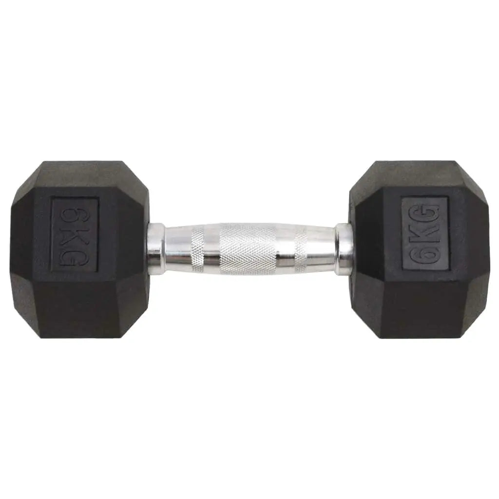 2 Pack 12kg Cast Iron Dumbbells - Adjustable Weight Free Weights for Home Gym Fitness