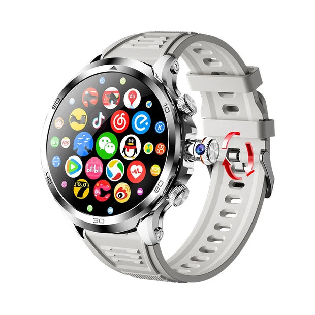 NEW Arrival H19 4G Full Netcom Smartwatch Android 9.0 With 1.95 inch Amoled Screen 900W Rotating Camera GPS WIFI Smart Watch Men