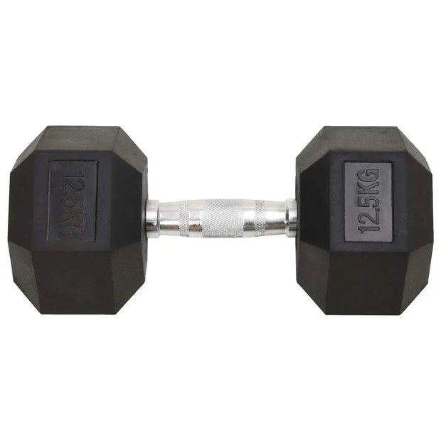 25kg Cast Iron Dumbbells - Set of 2 Heavy Weight Training Equipment for Home Gym