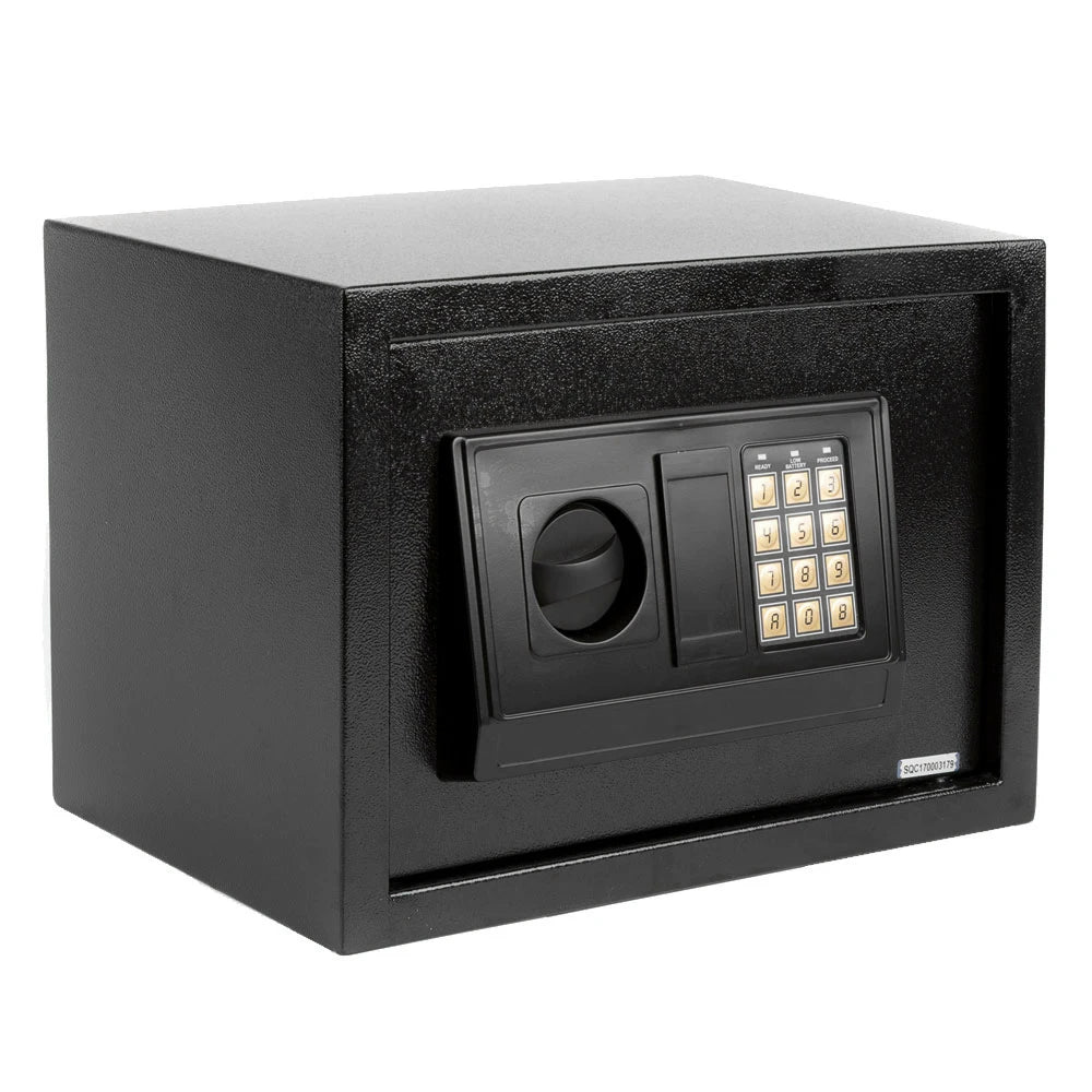 E25EA Small Size Electronic Digital Steel Safe Strongbox Black