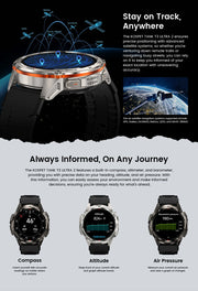 KOSPET TANK T3 Ultra 2 GPS Smart Watch Men Compass Altimeter Barometric 60 Days Battery 5ATM IP69K Waterproof AMOLED BT Call