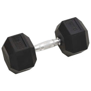 25kg Cast Iron Dumbbells - Set of 2 Heavy Weight Training Equipment for Home Gym