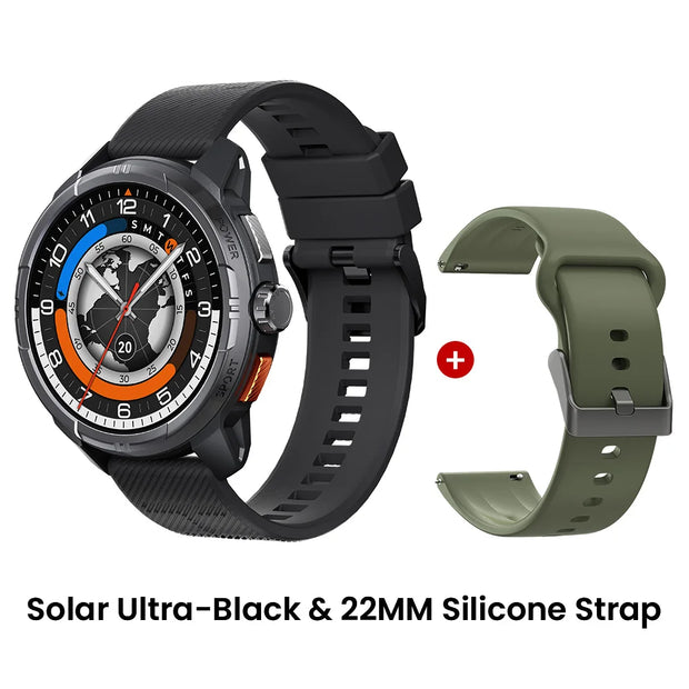 HAYLOU Solar Ultra GPS Smart Watch 1.6” AMOLED Display 60Hz Refresh Rate Bluetooth Calls 5ATM Water Resistance Sports Smartwatch