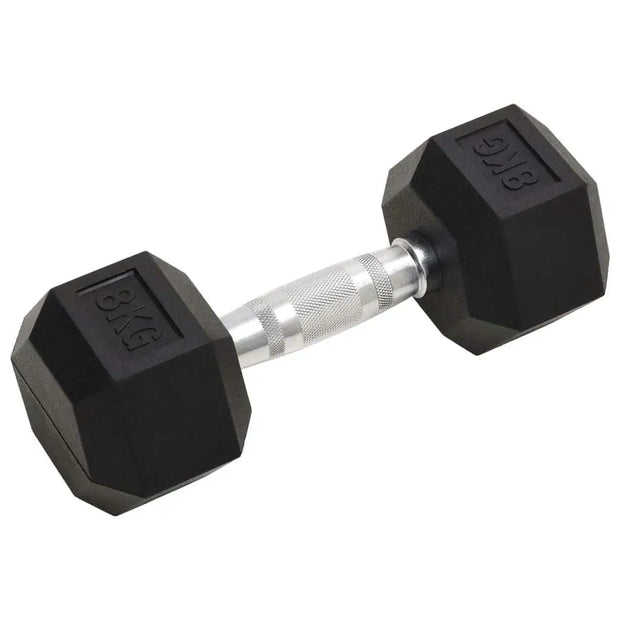 16kg Cast Iron Dumbbells - Set of 2 for Home Gym, Weight Training, Fitness Equipment