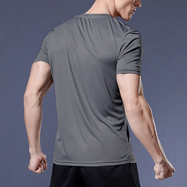 Summer Sport Gym t Shirt Men Quick Dry Running Bodybuilding Shirts Men Short Sleeve Fitness Tops Oversized Brazil t-Shirt Jersey