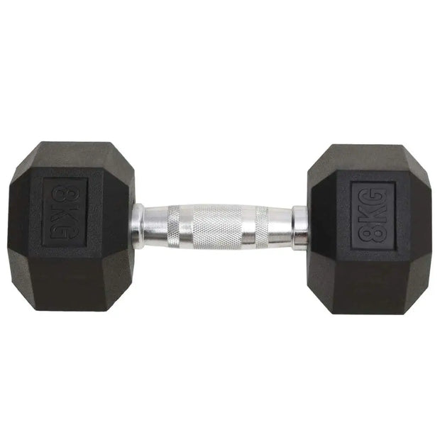 16kg Cast Iron Dumbbells - Set of 2 for Home Gym, Weight Training, Fitness Equipment