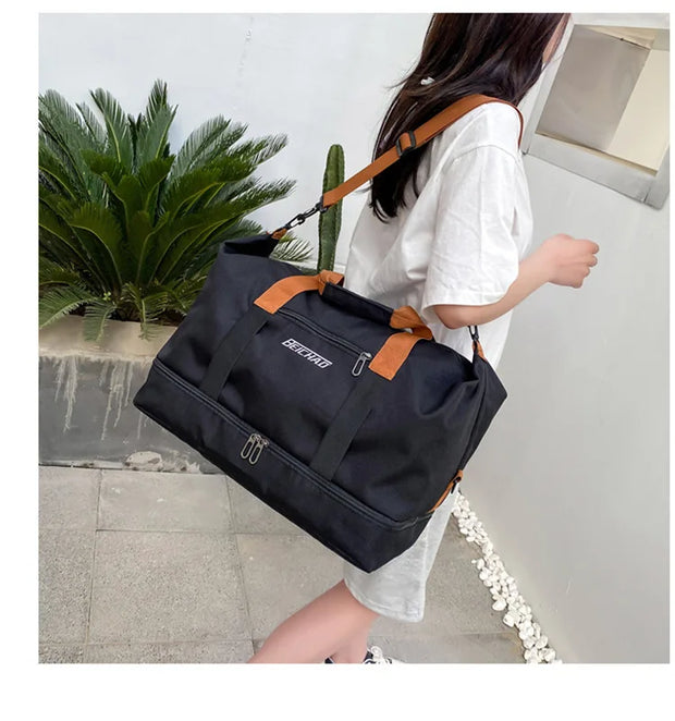 Travel Gym Bag Short-distance Luggage Portable Fitness Bags Shoulder Crossbody Chest Bag Handbags Duffle Carry On Weekender Bag