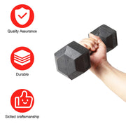 2pc 2.5kg/ 5kg/7.5kg Hexagon Dumbbells Gym Weights for Exercise Dumbbell Men's Fitness Equipment Home Ladies Rubber Dumbbells