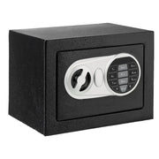 17E Upgraded Electronic Password Steel Safe Box for Home Use - Black Security Storage