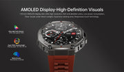 Military Smart Watch T-Rex 3 Bulit-in GPS Compass Altimeter Barometric 5ATM IP69K Waterproof AMOLED Bluetooth Call Smartwatch