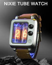 NEONWORKS new BTF nixie tube watch CRT TV retro design UNIQUE IN16 VACCUM ELECTRICAL PUNK CREATION LIMITED SELLING