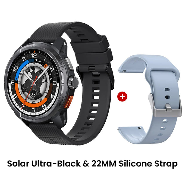 HAYLOU Solar Ultra GPS Smart Watch 1.6” AMOLED Display 60Hz Refresh Rate Bluetooth Calls 5ATM Water Resistance Sports Smartwatch