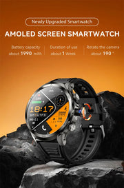 NEW Arrival 4G Full Netcom Android Smartwatch 1.95 inch Amoled Spherical Screen 256GB Storage GPS WIFI Download Smart Watch H19