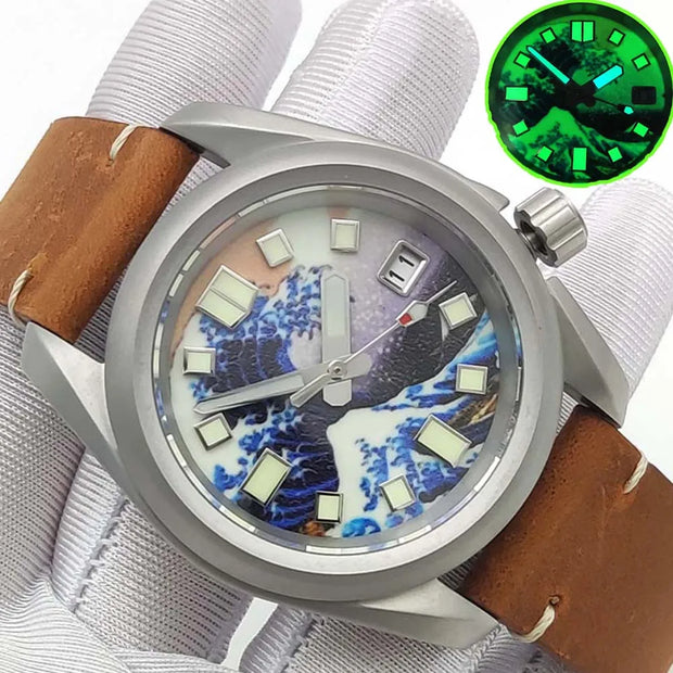 40MM Men's Mechanical Watches Automatic Watch For Men Dates Sapphire Steel Watch Japan NH35 Wristwatch