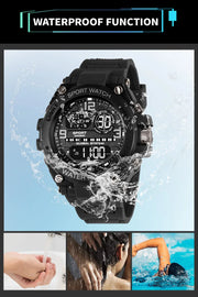 Top Luxury Electronic Watch for Man Outdoor Sport Watch Stopwatch Waterproof Calendar Digital Clock 24355