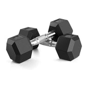 2pc 2.5kg/ 5kg/7.5kg Hexagon Dumbbells Gym Weights for Exercise Dumbbell Men's Fitness Equipment Home Ladies Rubber Dumbbells