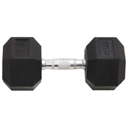 25kg Cast Iron Dumbbells - Set of 2 Heavy Weight Training Equipment for Home Gym