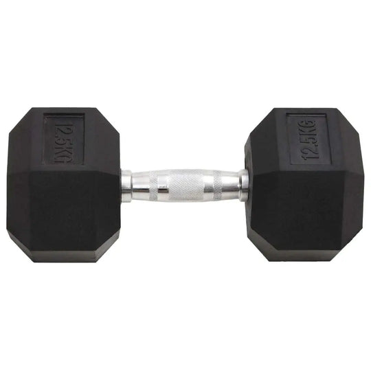 25kg Cast Iron Dumbbells - Set of 2 Heavy Weight Training Equipment for Home Gym