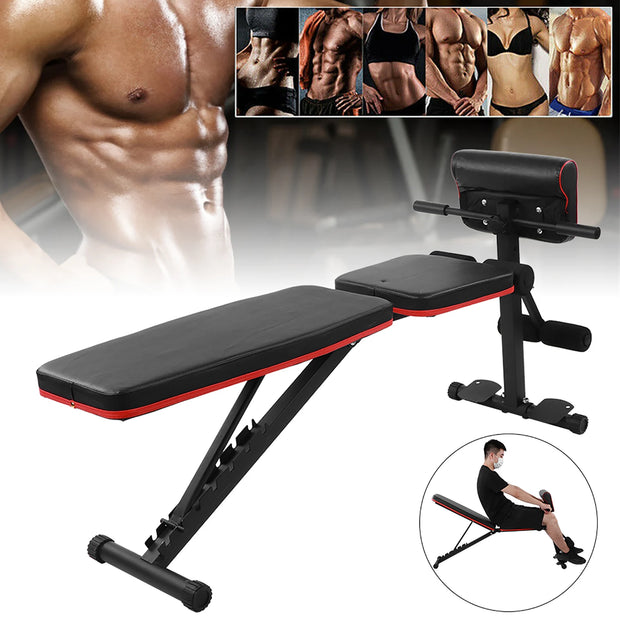 Adjustable Weight Bench Full Body Workout Foldable Incline Decline Exercise Workout Bench for Home Gym Strength Training Incline