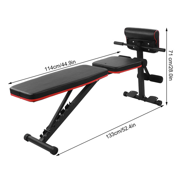 Adjustable Weight Bench Full Body Workout Foldable Incline Decline Exercise Workout Bench for Home Gym Strength Training Incline