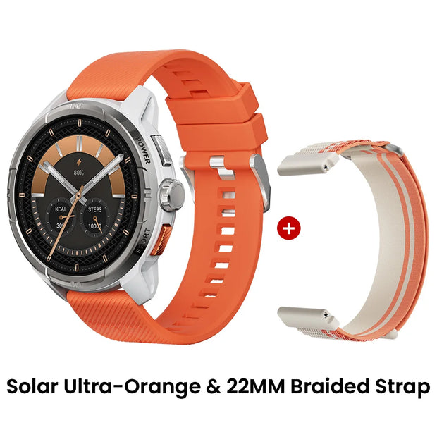 HAYLOU Solar Ultra GPS Smart Watch 1.6” AMOLED Display 60Hz Refresh Rate Bluetooth Calls 5ATM Water Resistance Sports Smartwatch