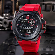 Top Luxury Electronic Watch for Man Outdoor Sport Watch Stopwatch Waterproof Calendar Digital Clock 24355