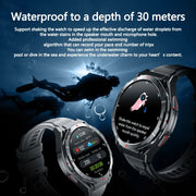 YTOM X2 GPS 3ATM Waterproof SmartWatch with Compass 1.43inch Amoled HD Round Screen Sports Smart Watch for Men women