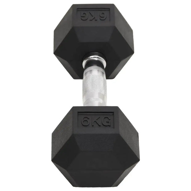 2 Pack 12kg Cast Iron Dumbbells - Adjustable Weight Free Weights for Home Gym Fitness