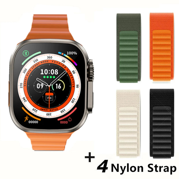 2025 new Smart Watch 9 ultra Pro MAX Gen 2 49mm Amoled Screen Smartwatch High Refresh Rate Wireless Charging Men Women For Sport